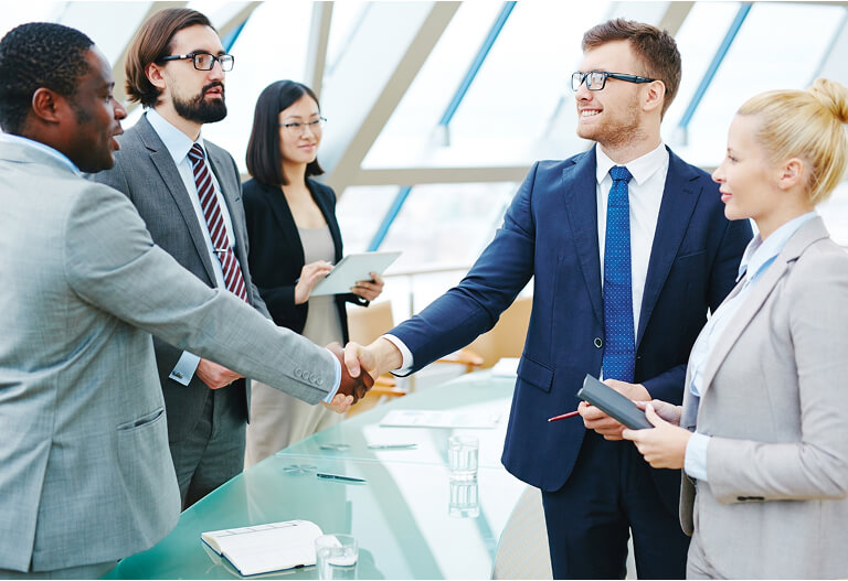Business handshake